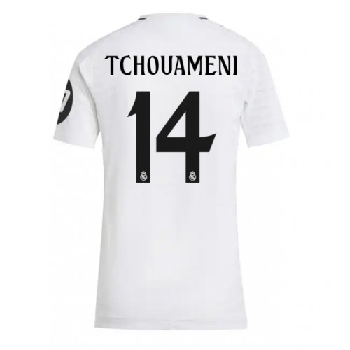 Fotbalové Dres Real Madrid Aurelien Tchouameni #14 Dámské Domácí 2024-25 Krátký Rukáv